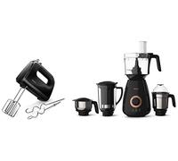 Philips HR3705/10 Mixer manuale 300 Watt, nero