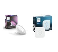 Philips Hue Bloom White and Colour Ambiance Smart LED Table Lamp, with Bluetoot