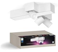 Philips Hue Centris White & Color Ambiance lampada a croce a 3 elementi, dimmerabile, 16 milioni di colori, controllabile tramite app, compatibile con Amazon Alexa, bianco