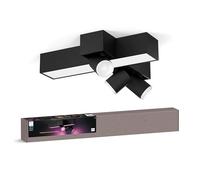 Philips Hue Faretto LED Centris Cross nero a 3 luci RGB CCT Philips Hue