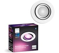 Philips Hue Centura, Plafoniera LED smart, Rotonda, Bianco | Luce bianca e colorata, Dimmerabile, Smart Home, Controllo vocale bia app, Lampadina GU10 inclusa