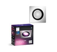 Philips Hue Centura White & Color Ambiance downlight angolari 1 pack, plafoniere dimmerabili per il sistema Hue, controllo intelligente della luce tramite voce e app, alluminio.