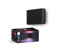 Philips Hue Dymera Applique, Nera | Luce White and Colour Ambiance, Smart LED, 1.020lm, Interni ed Esterni, verso Alto/Basso, Richiede Hue Bridge, Casa Connessa
