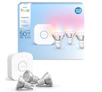 Philips Hue Essential, confezione da 3 pezzi GU10 Spot, 345 lumen