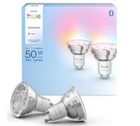 Philips Hue White & color ambiance Essential GU10 - faretto spot smart - 345 lm - 4,7 W - confezione da 2