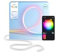 Striscia LED Hue Essential Flessibile, 10 M, RGBIC, Colori e Atmosfere Vivaci, Luce Flessibile per Interni, Installazione Facile, Controllo App e Voce, per Alexa, Google Assistant e Apple Home