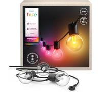 Strisce luminose per esterno a globo Philips Hue Festavia, white and color ambiance, 14 M, 20 lampade, intensità regolabile, controllo con app Hue, compatibile con Alexa, Google Assistant e Apple Home