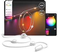 Philips Hue Strisce LED dimmerabili Festavia, LED da esterni con intensità regolabile, 32 luci decorative esterno con controllo da app Hue, compatibile con Alexa, Google Assistant e Apple Home