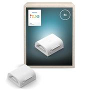 Philips Hue Flux - Connettore per striscia luminosa a LED, accessori, prolunga lineare, illuminazione interna flessibile, luce uniforme, facile da installare, confezione da 4