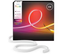 Striscia LED multicolore Hue Neon Outdoor, 5 m, 1.100 lm, colori e atmosfera vivaci, luce esterni flessibile, miscela colori Chromasync™, adatta a ogni cond. climatica, bassa tens., contr. voce e app