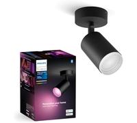 Philips Hue Fugato, Faretto da soffitto, 1 luce, Nero | Smart LED, Luce bianca o colorata, 350 lm, Dimmerabile, 16 milioni di colori, Compatibile con Amazon Alexa (Echo, Echo Dot)