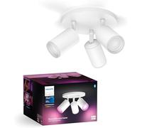 Philips Hue White & Color Ambiance Fugato Spot 3 flg. bianco 3x350lm, dimmerabile, 16 milioni di colori, controllabile tramite app, compatibile con Amazon Alexa (Echo, Echo Dot)