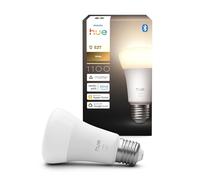 Philips Hue Lampada Smart LED A60, luce bianca calda 2.700 K, E27 Base, 9,5 W, 1.100 lumen, intensità regolabile, compatibile con Alexa, Google Assistant e Apple Home, conf. da 1