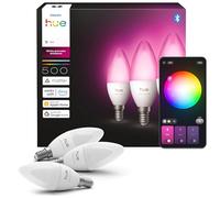 Philips Hue Lampadina candela E14, Confezione da 3, Bianco