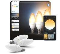 Philips Hue Lampadina candela E14, Confezione da 3, Bianco
