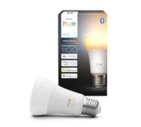 Philips Hue Lampada Smart LED A60, white amb., E27 Base, 8,1 W, spettro compl. 1.200 K-20.000 K, 1.100 lumen, int. regolabile, compatibile Alexa, Google Assistant e Apple Home, conf. da 1