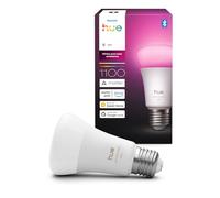 Philips Hue Lampada Smart LED A60, white and color amb., E27 Base, 8,1 W, spettro compl. 1.000 K-20.000 K, 1.100 lumen, int. regolabile, compatibile Alexa, Google Assistant e Apple Home, conf. da 1