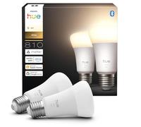 Philips Hue LED A60 (Confezione da 2), Lampadine smart con luce bianca calda E27, Luci smart da 9,5 W e 810 lumen, Lampadine intelligenti compatibili con Alexa, Google Assistant e Apple Home