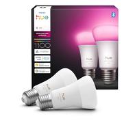 Philips Hue Lampada Smart LED A60, white and color amb., E27 Base, 8,1 W, spettro compl. 1.000 K-20.000 K, 1.100 lumen, int. regolabile, compatibile Alexa, Google Assistant e Apple Home, conf. da 2