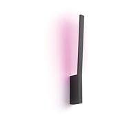 Philips Hue Liane, Lampada da parete smart, Nero | Luce bianca e colorata, 12 W, Smart Home, Oltre 16 milioni di colori, Controllo tramite app o Smart Speaker o bluetooth