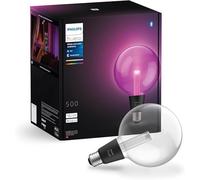 Philips Hue Lightguide G125, Lampadina smart LED globo, Large | Luce bianca e colorata, 530 lm, Smart Home, Vetro soffiato a mano, Compatibile con bluetooth, Controllo vocale