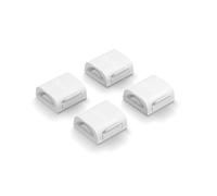 Philips Hue Flux, Connettore per Striscia LED, Accessori, Estensione Lineare, Illuminazione Flessibile per Interni, Luce Omogenea, Facile Installazione, Confezione da 4