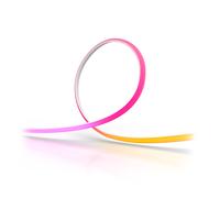 Philips Hue OmniGlow Striscia di luci microLED, 5m, 4.500 lm, colori e atmosfera vivaci, illuminazione interna flessibile, luce uniforme, tagliabile, controllo vocale e tramite app