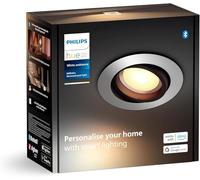 Philips Hue Milliskin, Faretto a incasso, 70 mm, Argento, Confezione da 1