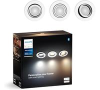 Philips Hue Milliskin, Faretto a incasso, 70 mm, Bianco, Confezione da 3