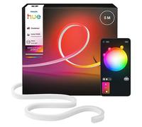 Striscia LED multicolore Hue Neon Outdoor, 5 m, 1.100 lm, colori e atmosfera vivaci, luce esterni flessibile, miscela colori Chromasync™, adatta a ogni cond. climatica, bassa tens., contr. voce e app
