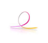 Philips Hue OmniGlow Striscia di luci microLED, 5m, 4.500 lm, colori e atmosfera vivaci, illuminazione interna flessibile, luce uniforme, tagliabile, controllo vocale e tramite app