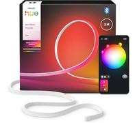 Philips Hue OmniGlow Striscia di luci micro LED. 3m, 2.700 lm, colori e atmosfera vivaci, illuminazione interna flessibile, luce uniforme, tagliabile, controllo vocale e tramite app