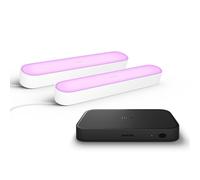 Philips Hue Pacchetto: 2 Barre Luminose Play Bianche + Sync Box 8k