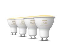 Philips Hue Pacchetto vantaggio - GU10 - con 4 Faretti LED - Luce da bianca calda a bianca fredda - Hue White Ambiance