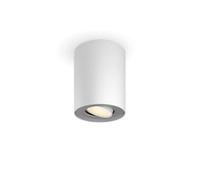 Philips Hue Pillar White Ambiance, Faretto da muro, Bianco | Smart LED GU10, Luce calda e fredda regolabile, Smart Home, Compatibile con Amazon Alexa (Echo, Echo Dot), Nuova generazione