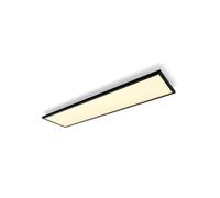 Philips Hue White Ambiance, Pannello Smart Aurelle, Rettagolare, luce bianca da calda a fredda, 120x30cm, nero, Compatibile Bluetooth, Controllo Vocale con Alexa, Google Assistant e Apple Homekit