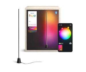 Philips Hue Play, Lampada da terra smart LED, 122 cm | Multicolor, RGBWWIC, Barra LED di design, Smart Home, Sincronizzazione TV con Hue Bridge & Sync Box, Compatibile con Alexa
