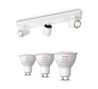 Philips Hue Runner Base Bianca Per 3 Faretti + 3 Faretti Connessi Gu10 White & Color Ambiance