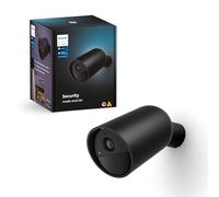 Philips Hue Secure, Telecamera di Sicurezza, HD 1080p, Visione Notturna, Audio Bidirezionale, Microfono, Notifiche Push, per Interni, Nero