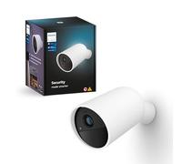 Philips Hue Secure, Telecamera di Sicurezza, HD 1080p, Visione Notturna, Audio Bidirezionale, Microfono, Notifiche Push, per Interni, Bianco