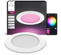 Philips Hue Slim Downlight, Plafoniera LED Da Incasso, 1500 lm, 170 mm, Sottile, Luce Diurna 1.000 K-20.000 K, Regolazione Ultrabassa, Colore Preciso, Illuminazione Intelligente, Bianco, 1 Pezzo