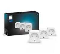 Philips Hue Smart Plug, presa intelligente, Controllo tramite Bluetooth, Compatibile con Alexa, Google Home e Apple HomeKit, 3 pezzi