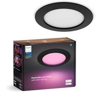 Philips Hue Smart Slim Luce da incasso, 170 mm, Luce Bianca e Colorata, 1200 lm, Compatibile con Bluetooth, controllo vocale con Alexa, Apple Home e Google Assistant, nero