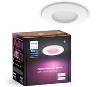 Philips Hue Smart Slim Luce da incasso, 90 mm, Luce bianca e Colorata, 700 lm, Compatibile con Bluetooth, Controllo vocale con Alexa, Apple Home e Google Assistant, bianco