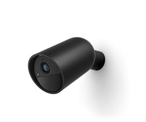 Philips Hue Telecamera di sicurezza domestica intelligente alimentata a batteria, 1080p, per interni o esterni, facile da installare, conversazione bidirezionale, funziona con il centro di sicurezza