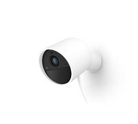 Philips Hue Telecamera di sicurezza intelligente cablata sicura 1080p bianca per interni o esterni Facile da installare Comunicazione bidirezionale Funziona con il centro di sicurezza nell'app Hue