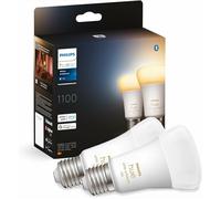 Philips Hue White Ambiance Lampadina LED Smart, Bluetooh, E27, 6W, Dimmerabili, Luce Bianca da Calda a Fredda, Bianco, confezione da 2