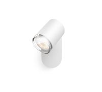 Philips Hue White Ambiance Adore, Faretto da Bagno Smart, Bluetooh, Controllo Vocale 5.5 W, Bianco, Telecomando Dimmer Switch Incluso