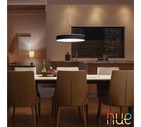 Philips Hue White Ambiance Enrave, Lampada a sospensione Smart, con Bluetooth, 33.5 W, Telecomando Dimmer Switch Incluso, Nera