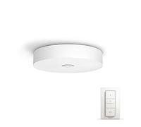 Philips Hue White Ambiance Fair Plafoniera Smart, con Bluetooth, LED Integrato 39W, Bianca, Telecomando Dimmer Switch Incluso